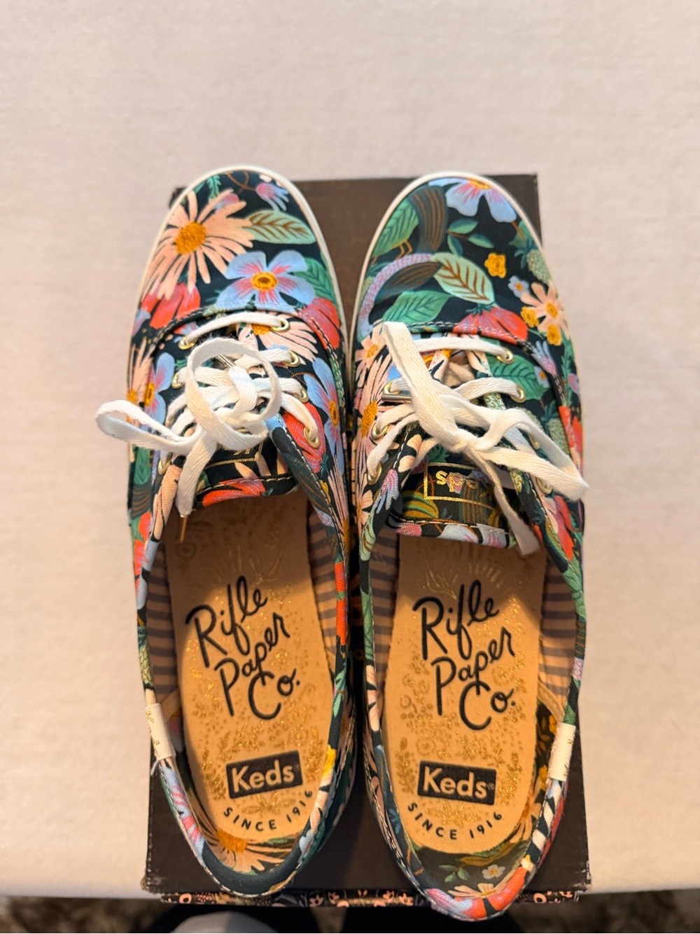 Keds Floral Canvas Sneakers - Black Multi
